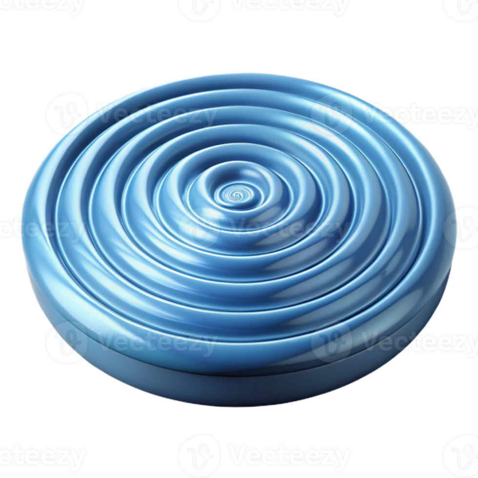 vibrant contemporary Water Ripple Effect Concentric Circles Isolated premium png