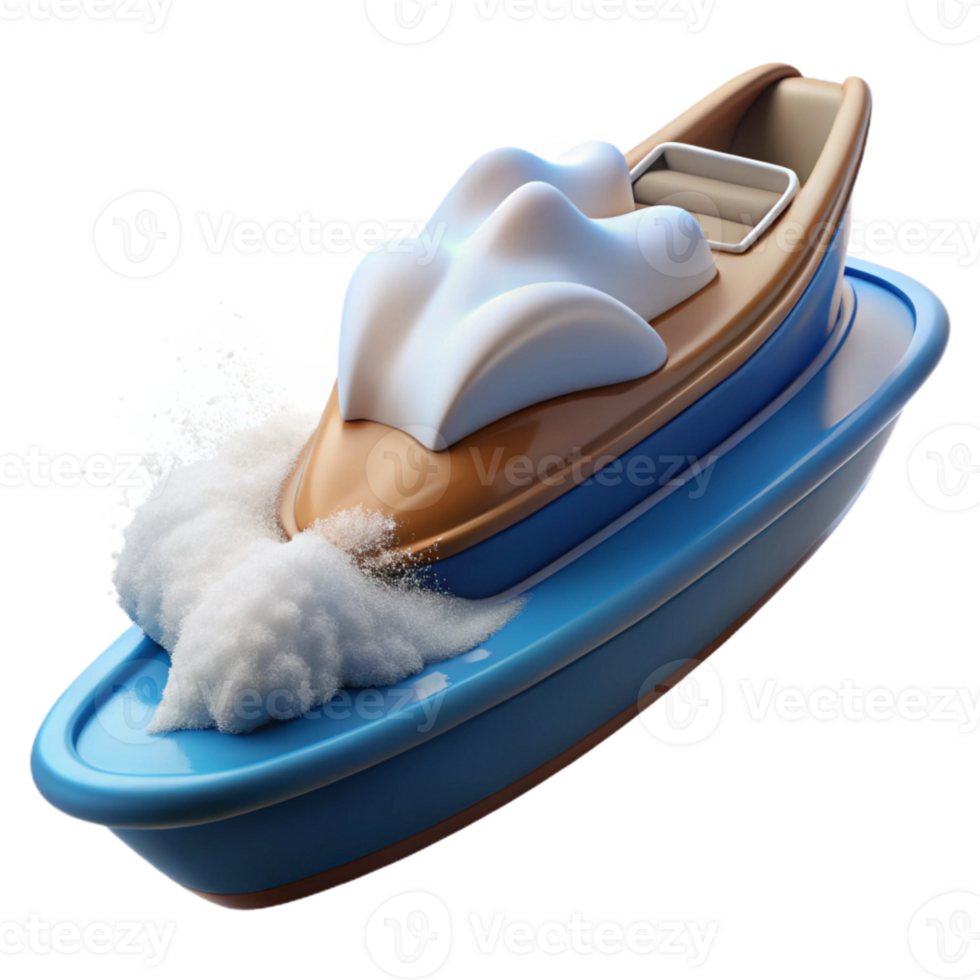 wonderful vintage Water Skiing Boat Wake White Foam Isolated Element exclusive png