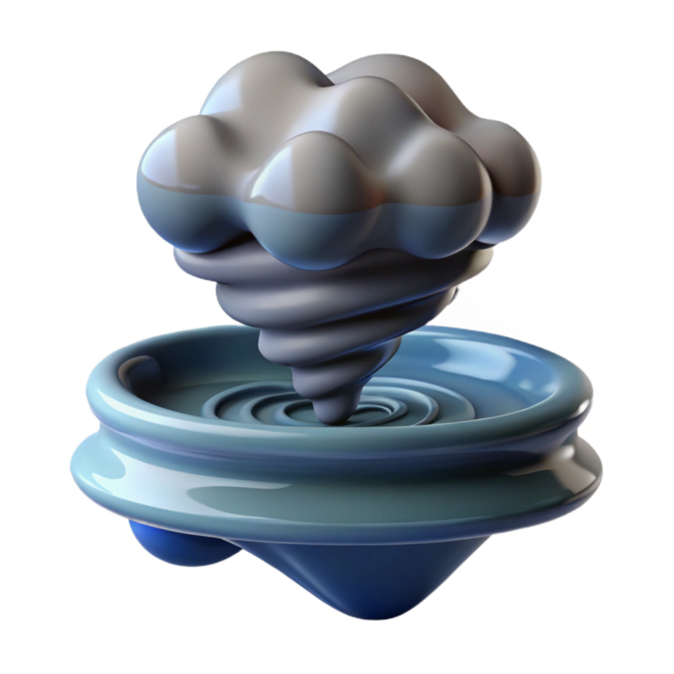 extraordinary classic Waterspout Formation Gray Transparent Background Ocean high quality png