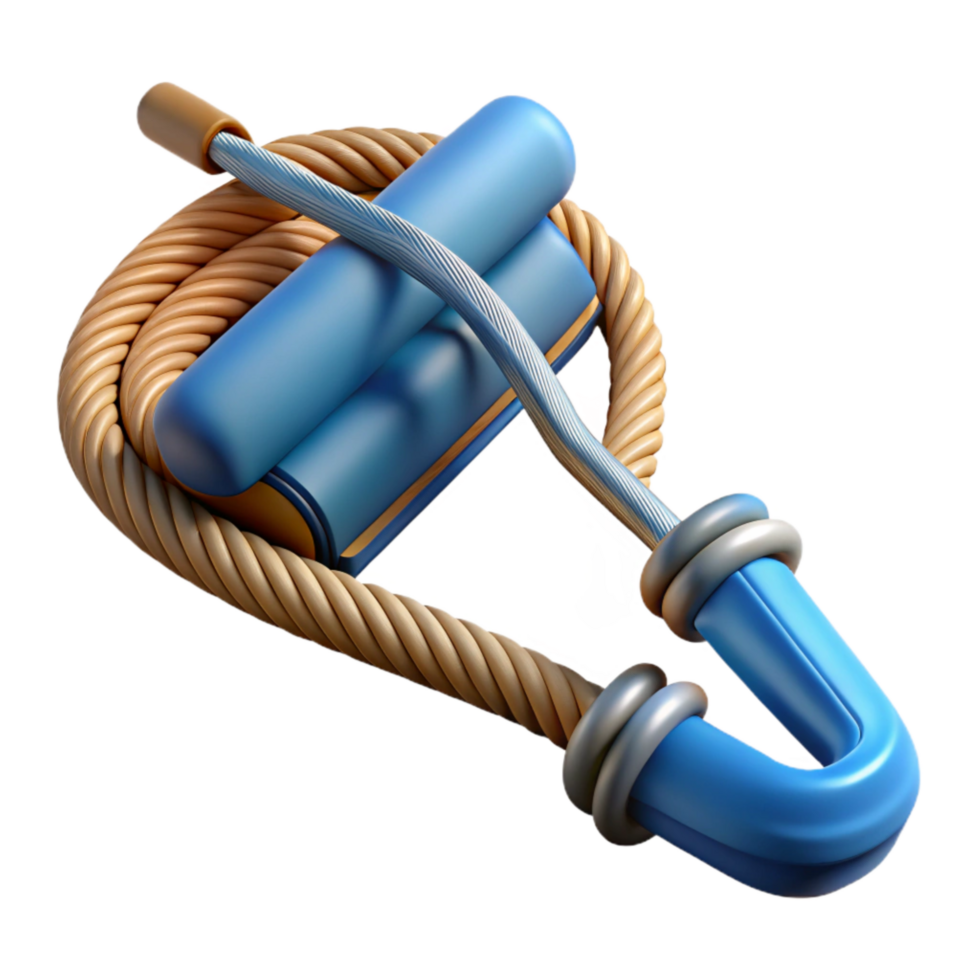 serene abstract Water Ski Rope Handle and Line Isolated exclusive png