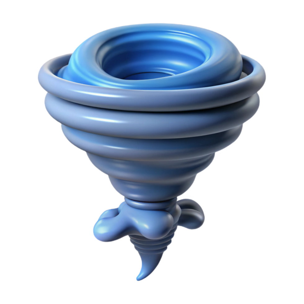 serene rustic Waterspout Rotating Column of Water Over Sea Isolated authentic png