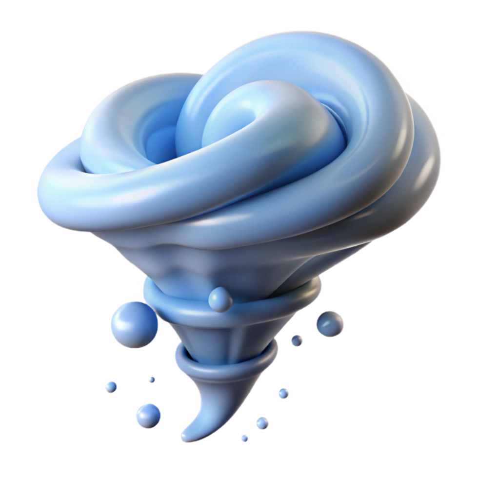 elegant creative Waterspout Ocean Spray White Transparent Background detailed png