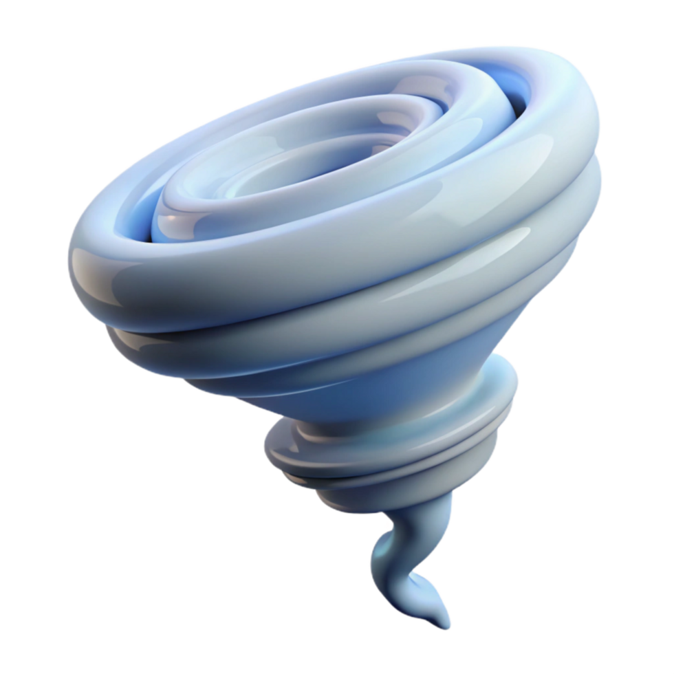 extraordinary rustic Waterspout Rotating Rapidly White Transparent Background professional png
