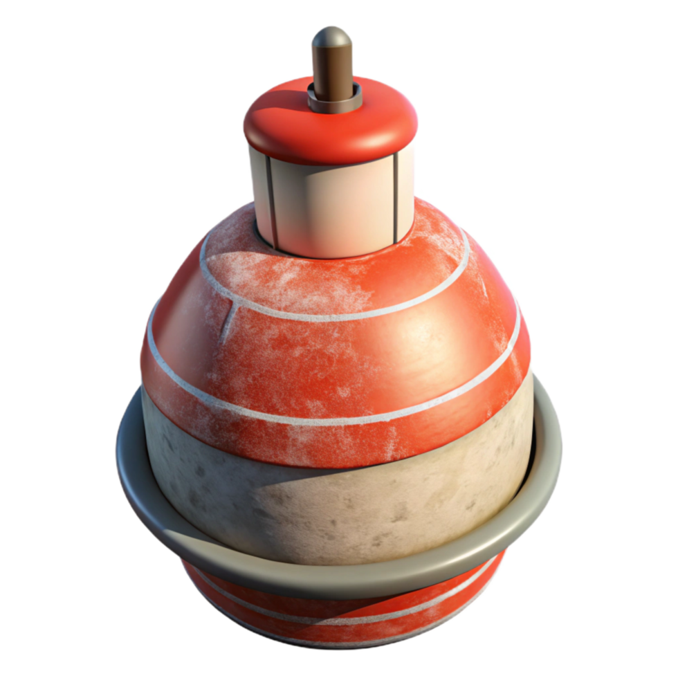 magnificent rustic Wave Power Generator Buoy Field Realistic Render Transparent Background png