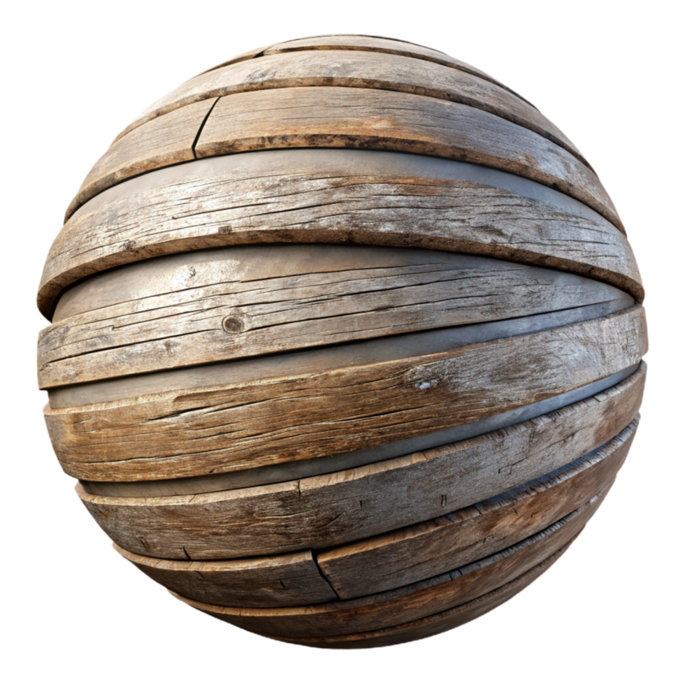 vibrant minimalist Weathered Barn Wood Texture Detail Isolated Element professional png