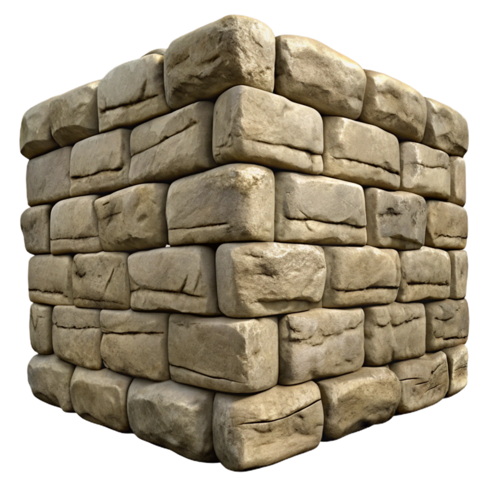 elegant traditional Weathered Stone Wall Texture Cutout authentic png