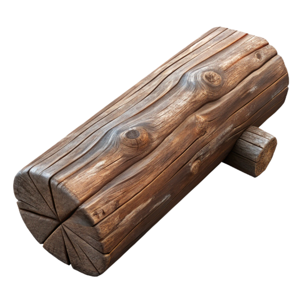 beautiful rustic Weathered Wooden Beam Texture Isolated high quality png