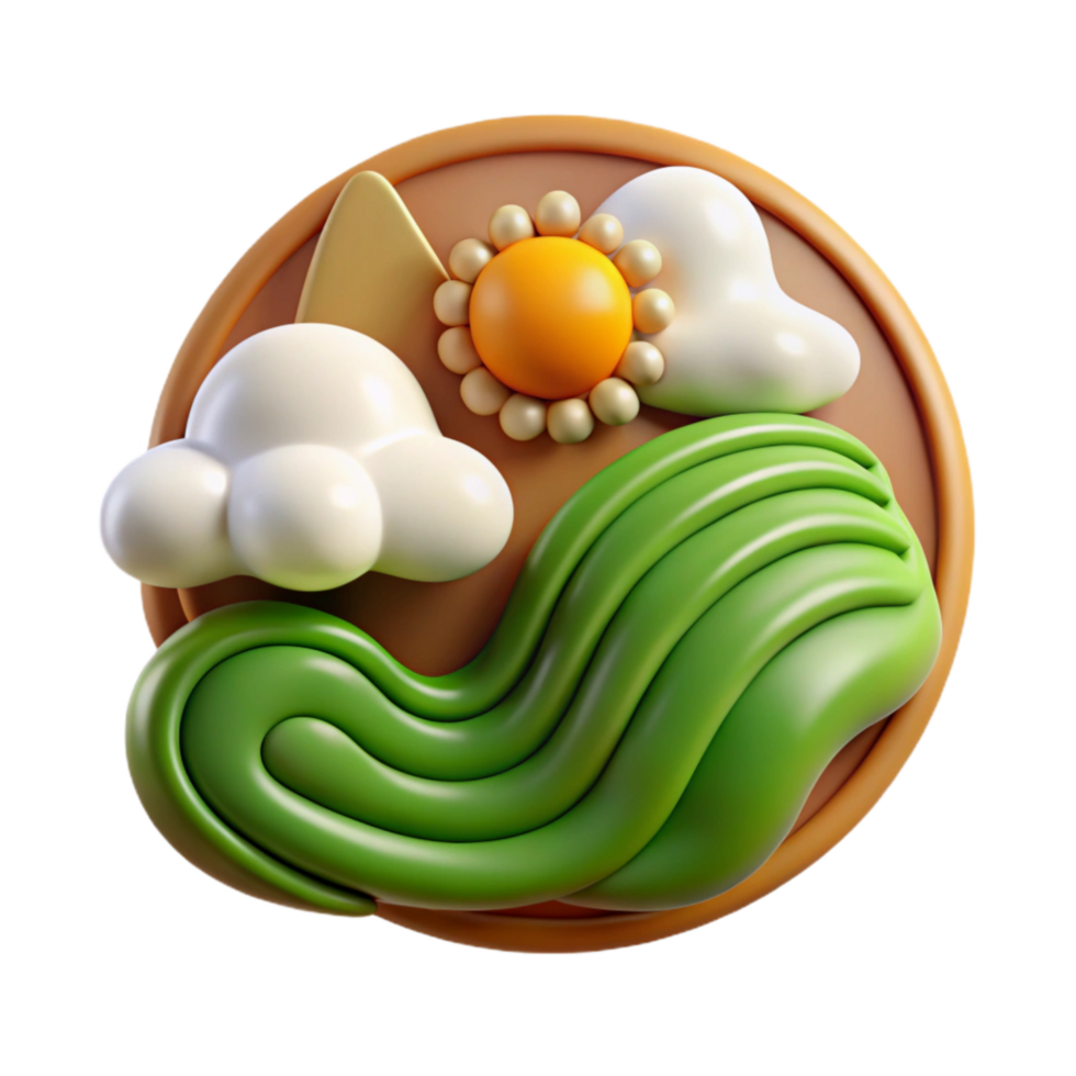 beautiful contemporary Weather Forecast for Agriculture Icon Style Isolated Element detailed png