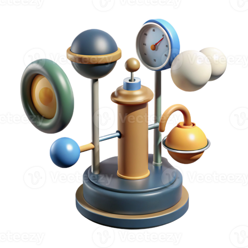 wonderful traditional Weather Station Instruments Detailed View Isolated high resolution png