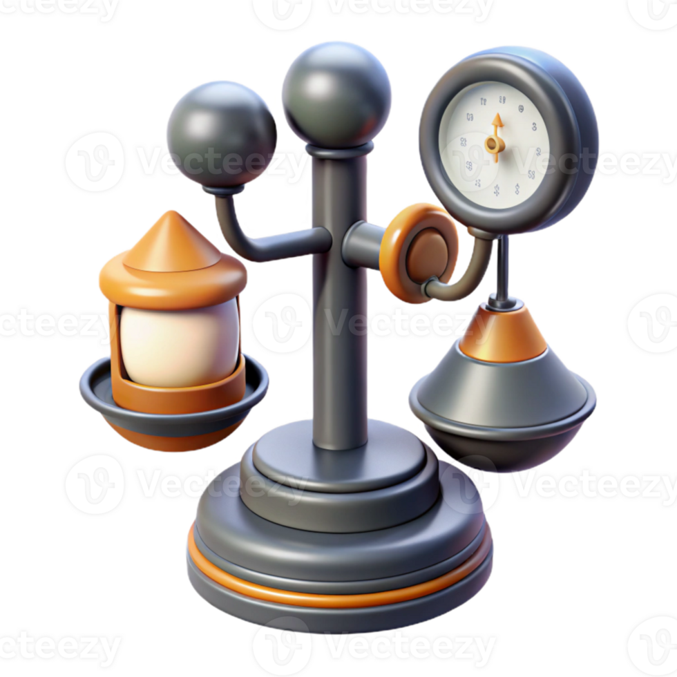 vibrant artistic Weather Station Instruments Detailed View Isolated premium png