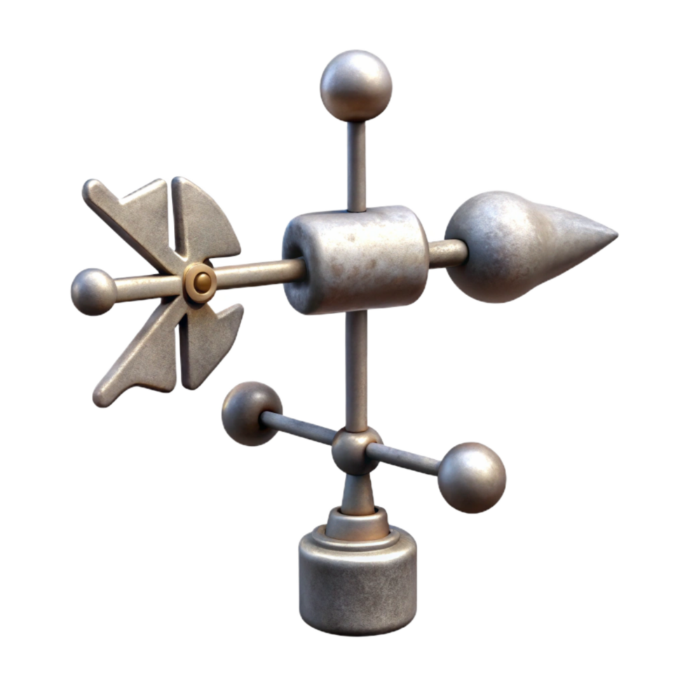 dramatic artistic Weather Vane Transparent Background Cutout Side View high quality png