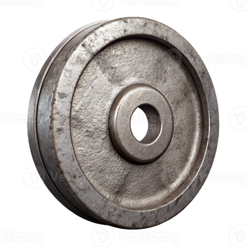 wonderful vintage Weight Plate Iron Texture Close Up Cutout detailed png