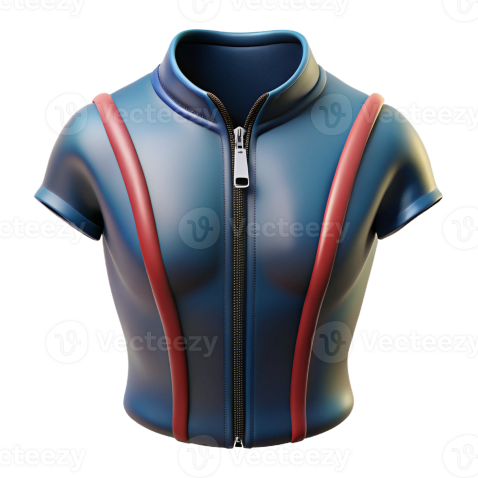 beautiful artistic Wetsuit Zipper Front Closure Detail Transparent Background detailed png