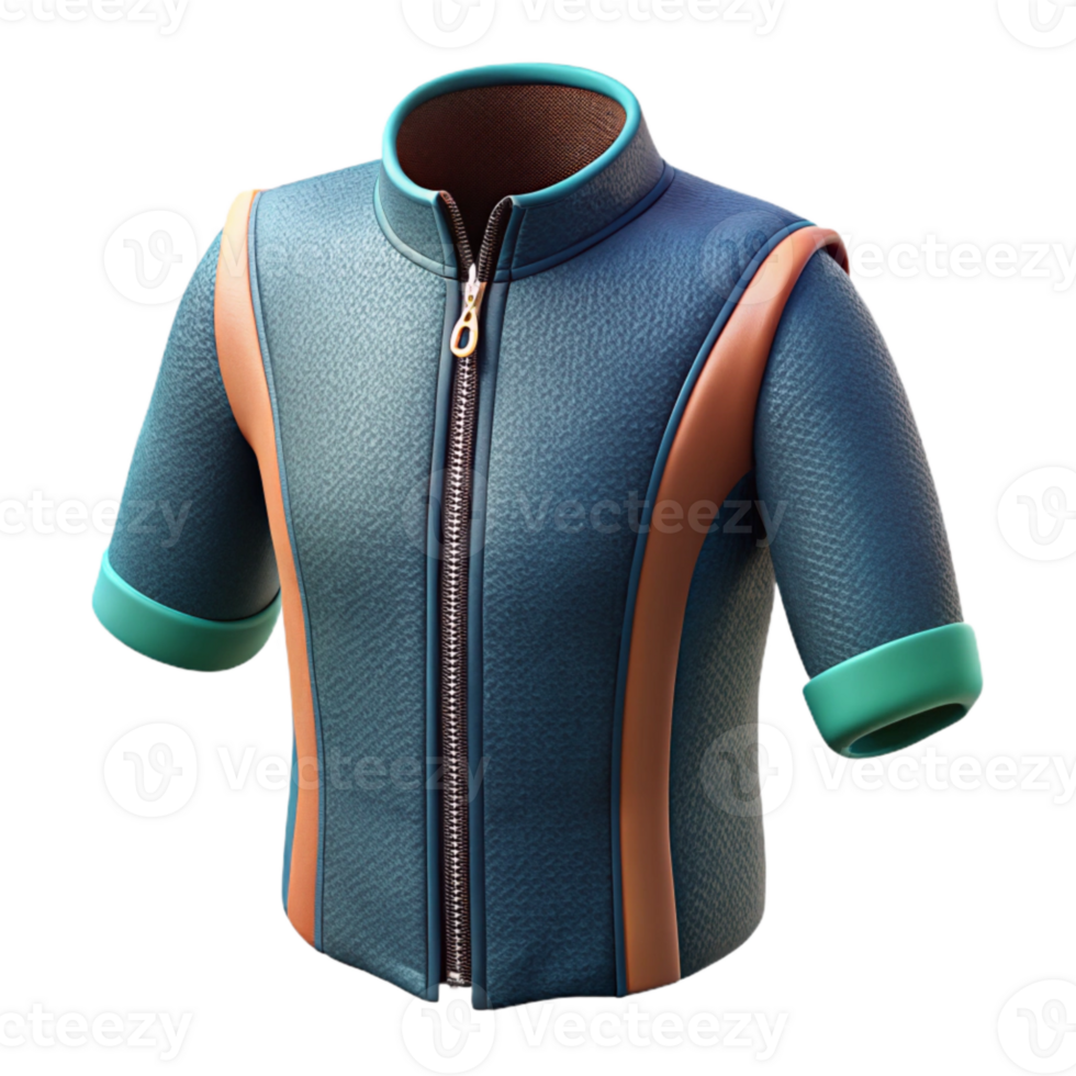 serene classic Wetsuit Zipper Front Closure Detail Transparent Background detailed png