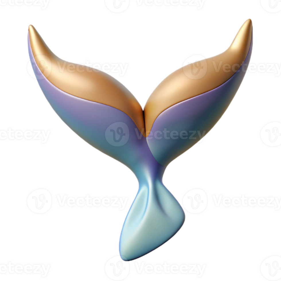extraordinary creative Whale Tail Fluke Isolated detailed png