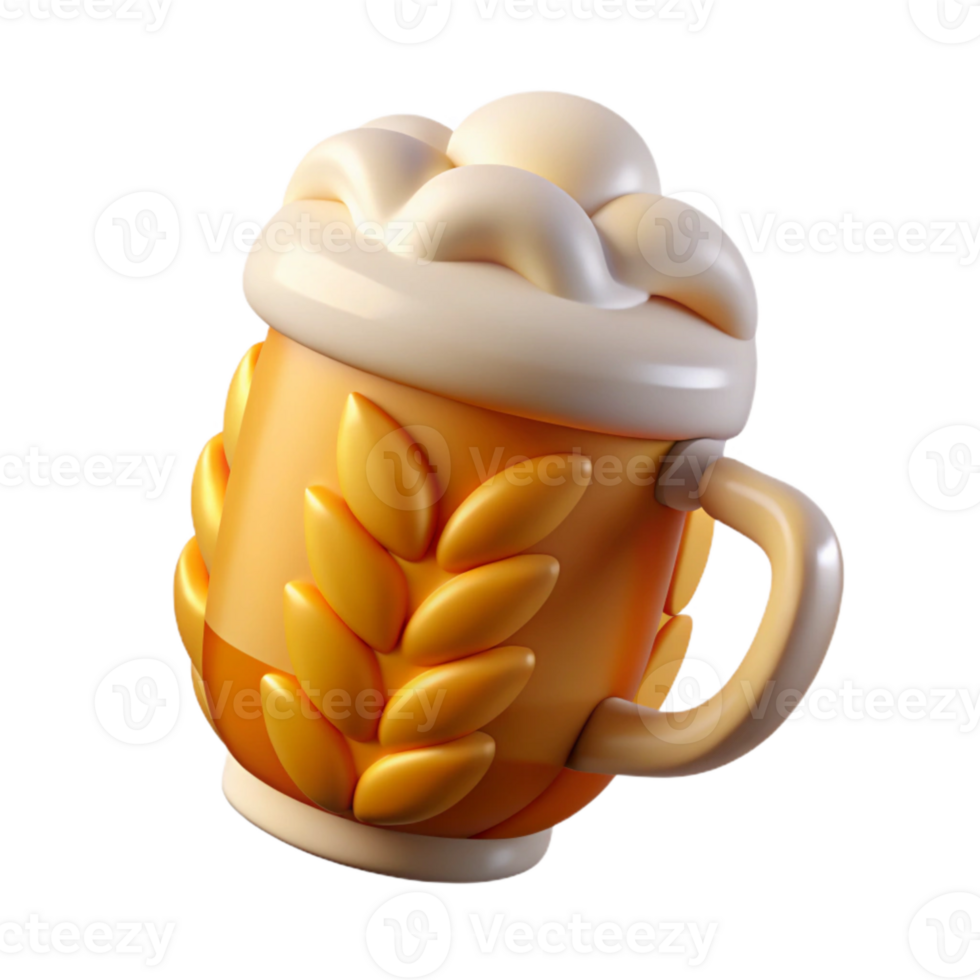 impressive artistic Wheat Beer Foam Texture Isolated Element exclusive png
