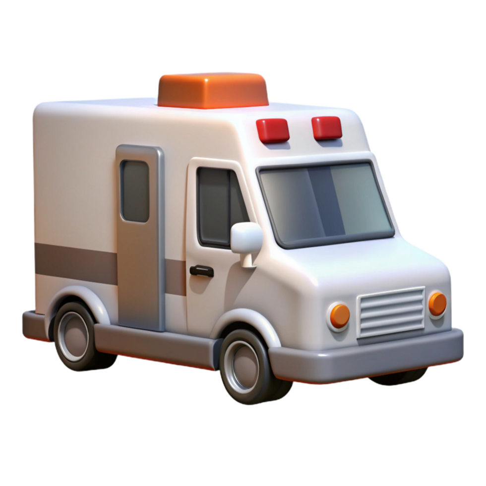 magnificent rustic White Ambulance Front View Transparent Cutout detailed png