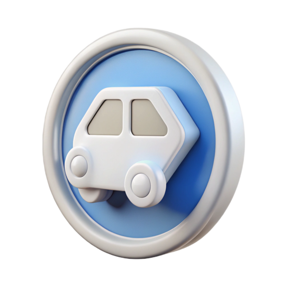 beautiful vintage White Autonomous Vehicle Zone Sign Transparent Background Cutout premium png