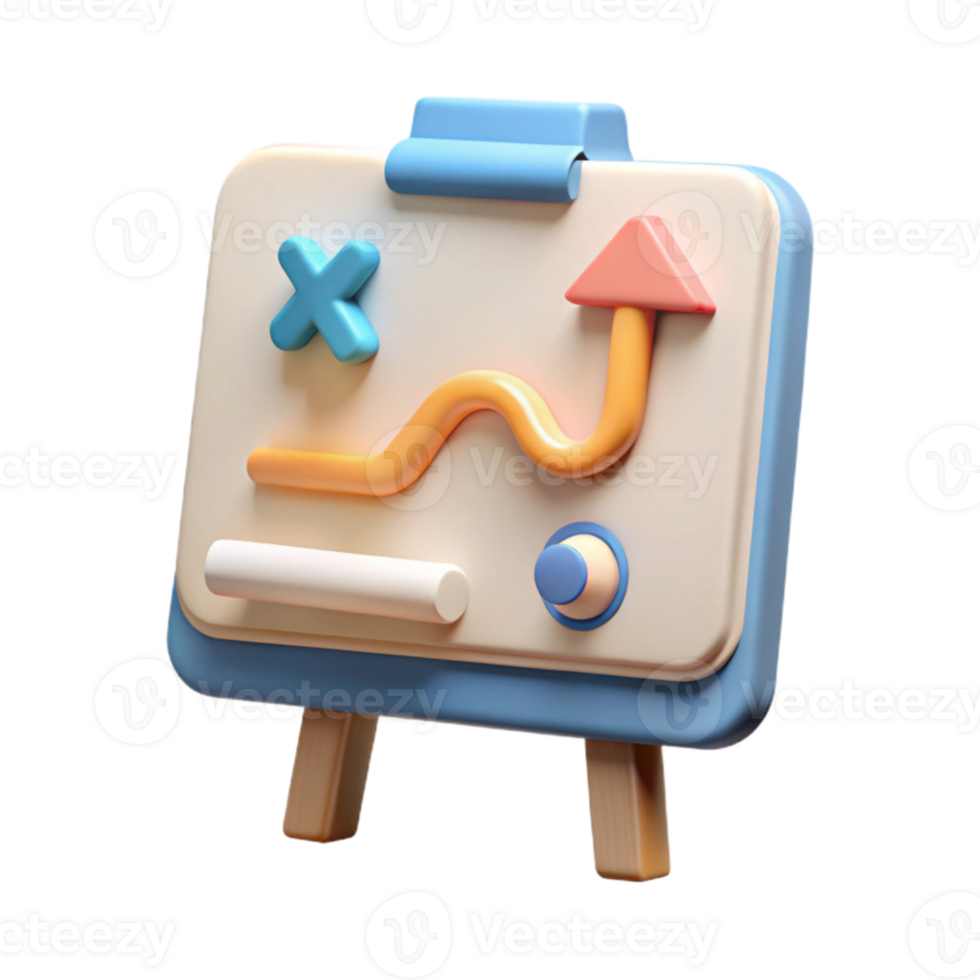 extraordinary creative Whiteboard with Business Strategy Transparent Background exclusive png