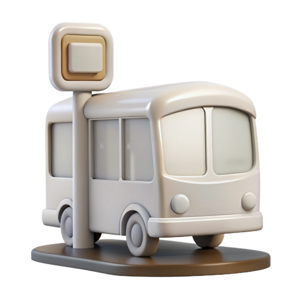 stunning traditional White Bus Stop Sign Transparent Background Cutout high quality png