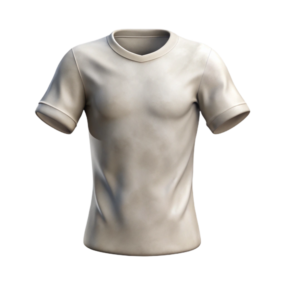 impressive contemporary White Cotton T Shirt Front View Cutout Transparent Background png