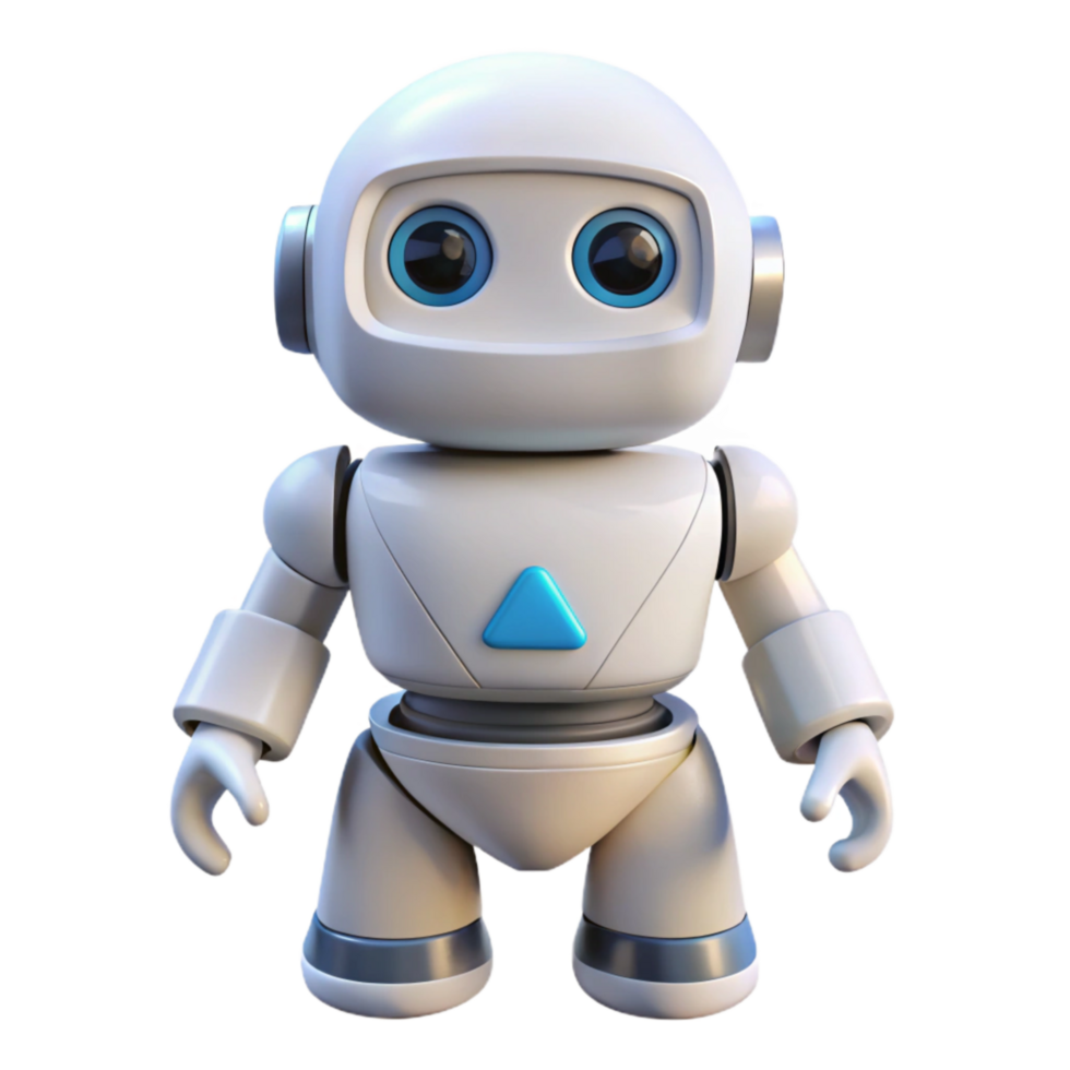 magnificent modern White Delta Robot High Angle Transparent Background authentic png