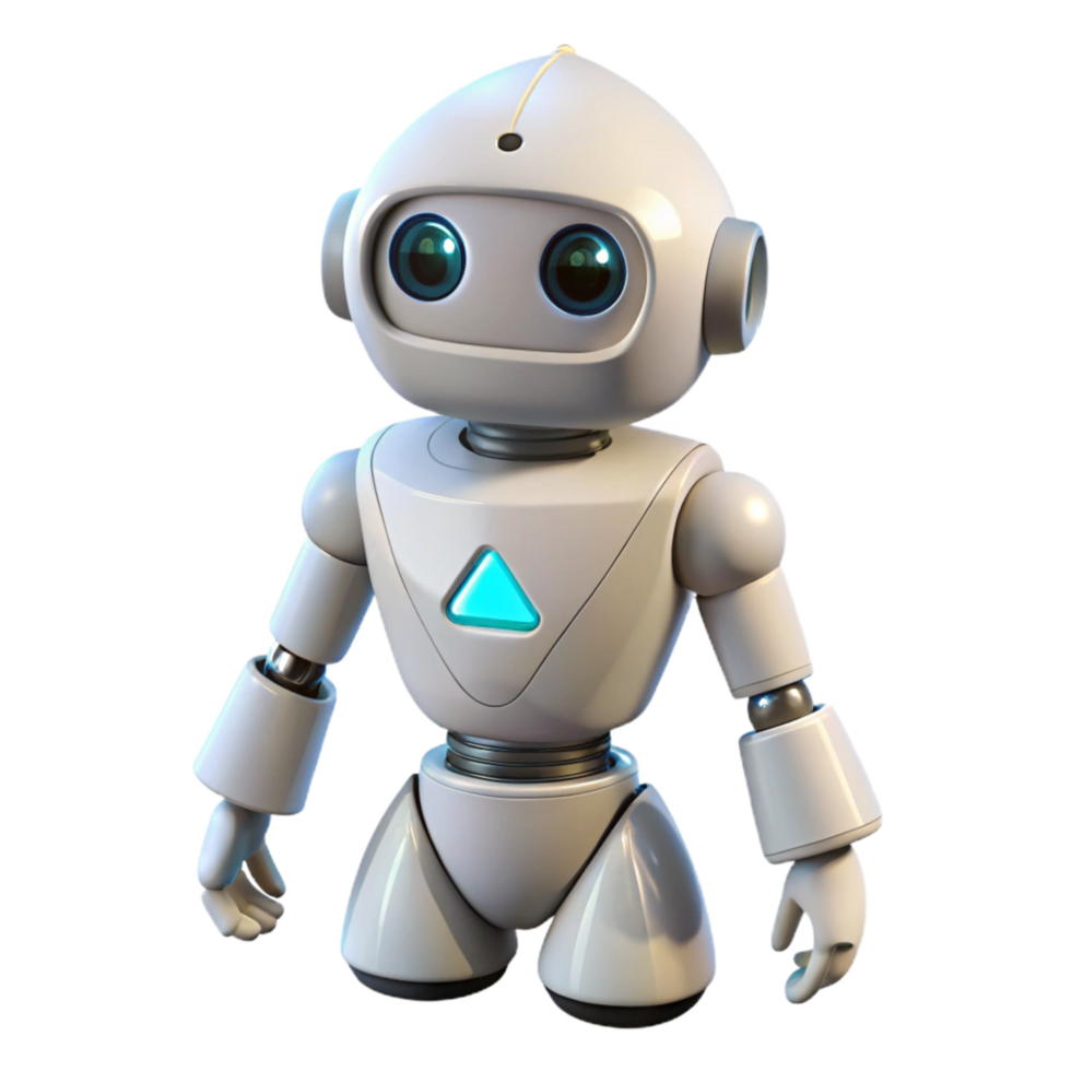 dramatic minimalist White Delta Robot High Angle Transparent Background genuine png