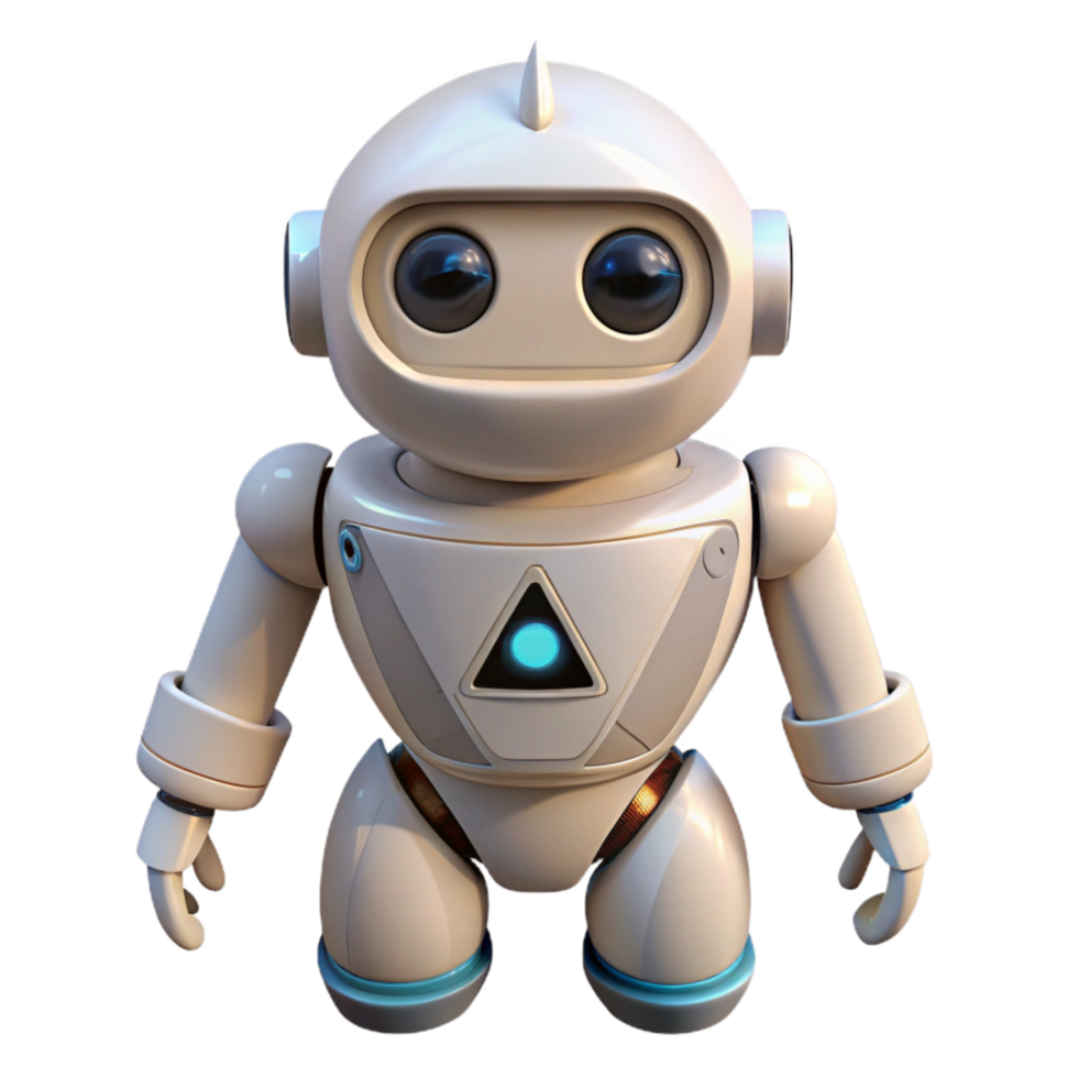 magnificent vintage White Delta Robot High Angle Transparent Background high quality png