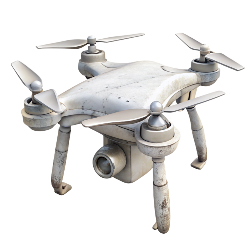 wonderful contemporary White Drone with Rotating Blades Cutout high resolution png