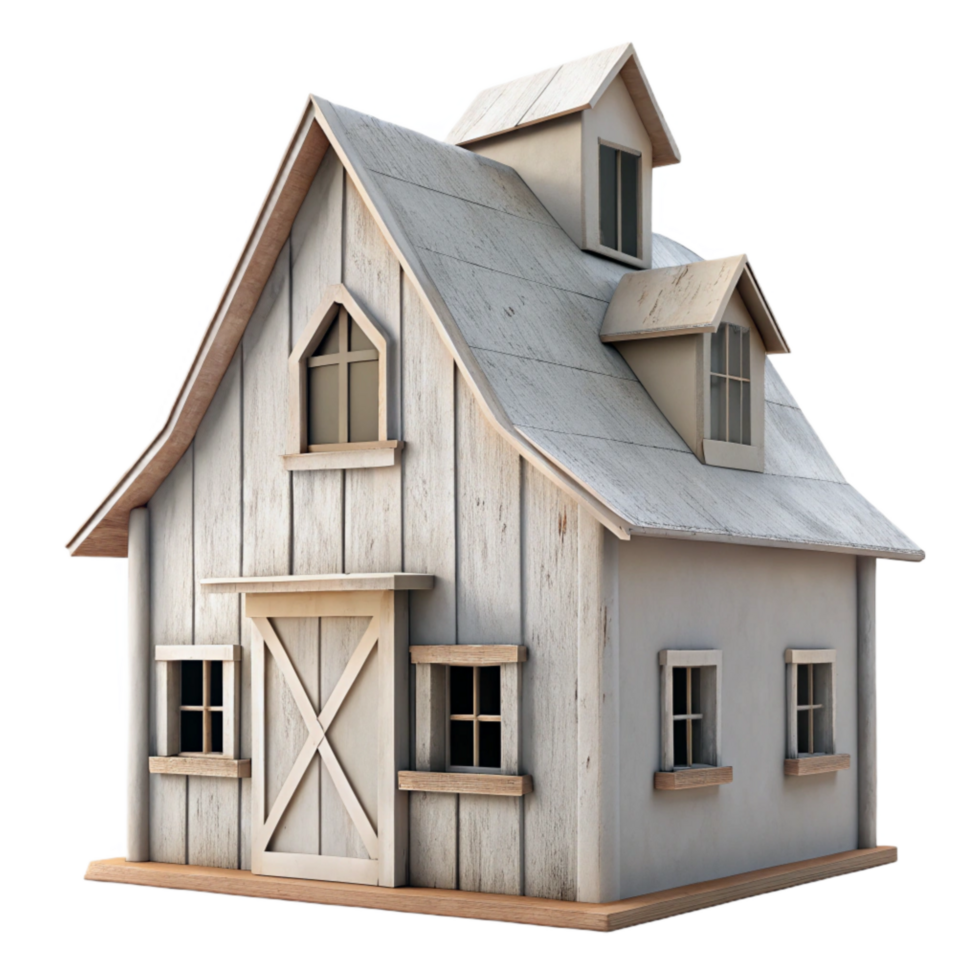 beautiful modern White Farmhouse Cutout Transparent Background genuine png