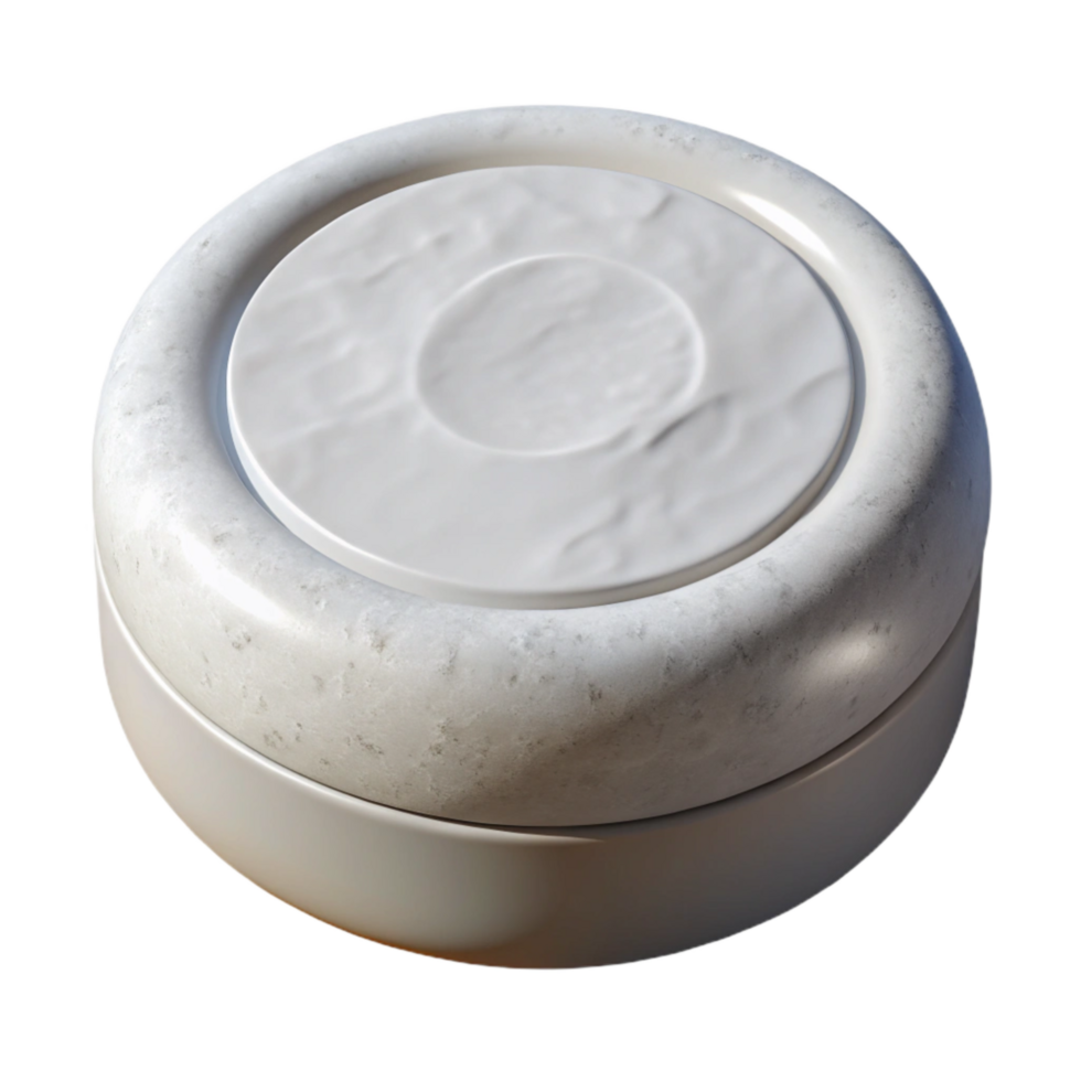 elegant creative White Hockey Puck Top View Isolated high quality png