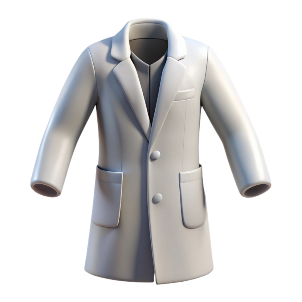 extraordinary contemporary White Lab Coat Front View Isolated Element high quality png