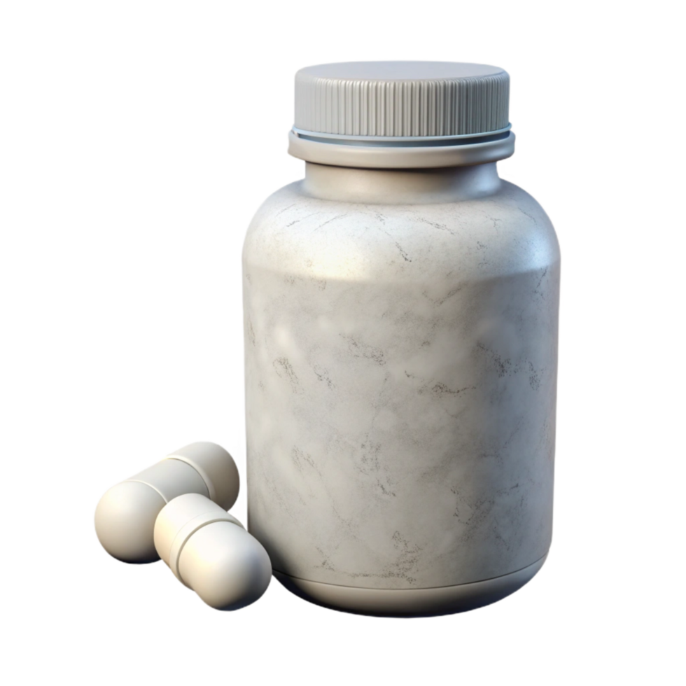 magnificent contemporary White Pills Bottle Front View Cutout authentic png