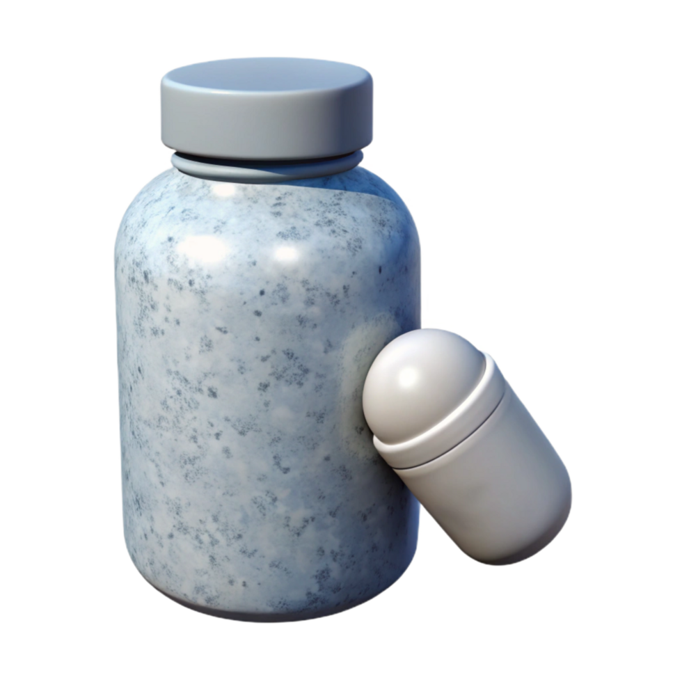 serene rustic White Pills Bottle Front View Cutout premium png