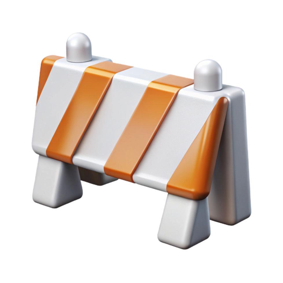 extraordinary artistic White Road Barrier Side View Transparent Cutout authentic png