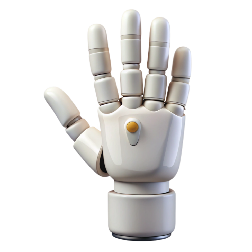 magnificent rustic White Robotic Hand Gesturing Transparent Background genuine png
