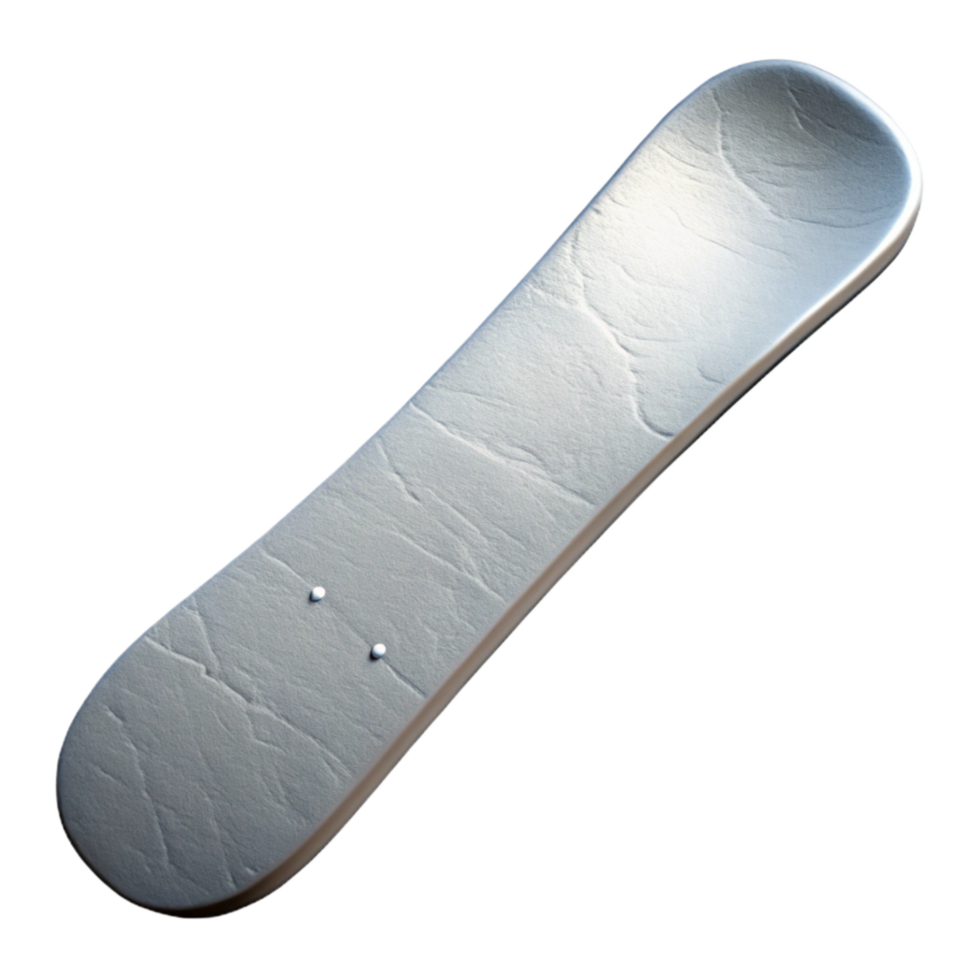 serene traditional White Snowboard Bottom View authentic png