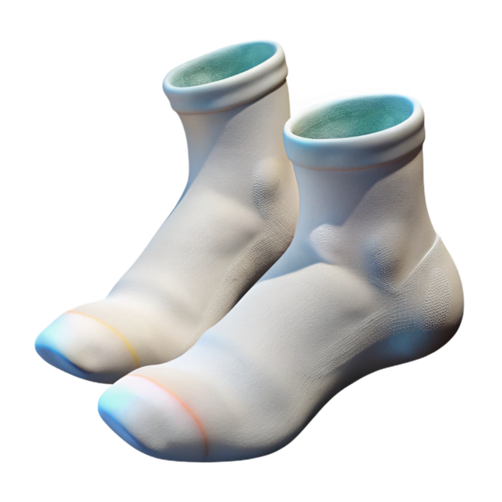 wonderful artistic White Socks Transparent detailed png