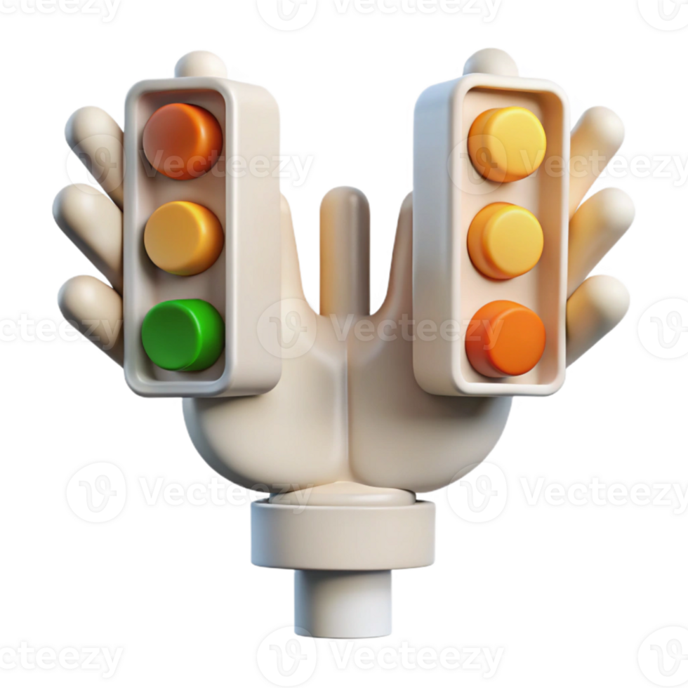 wonderful creative White Traffic Controller Hand Signals Transparent Background Cutout authentic png