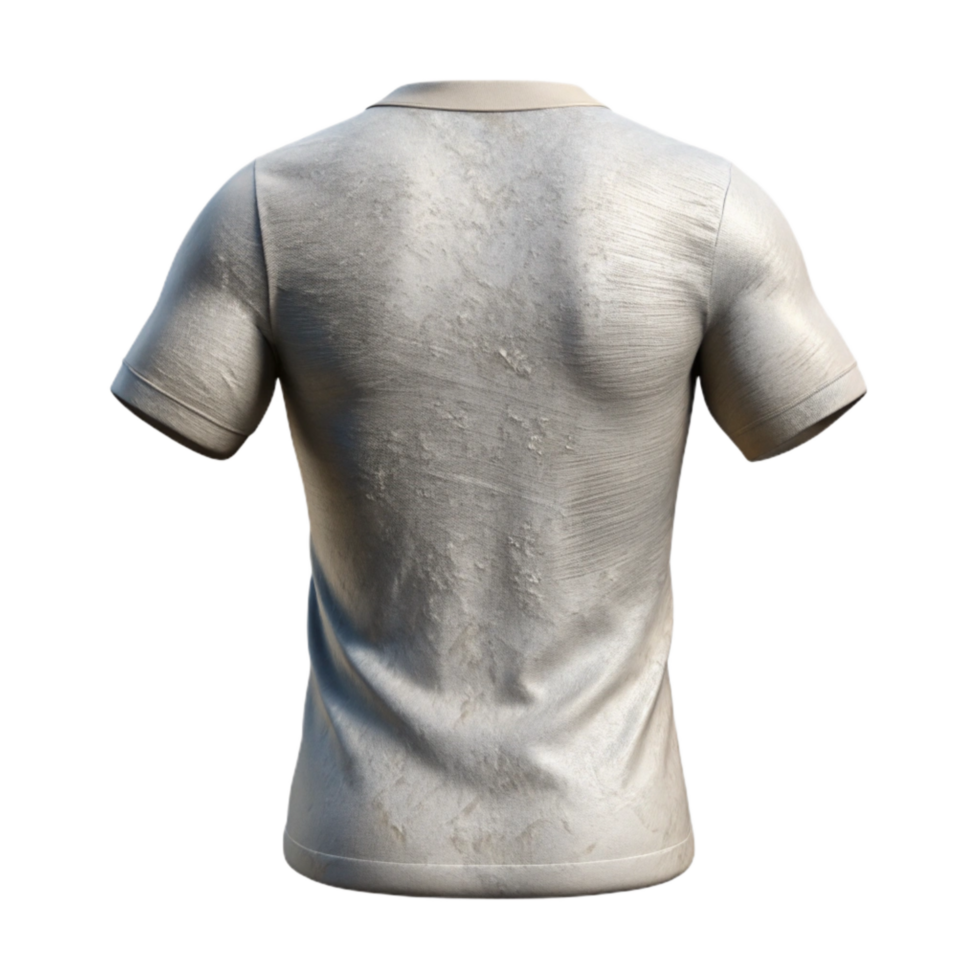 dramatic vintage White T Shirt Back View Transparent exclusive png