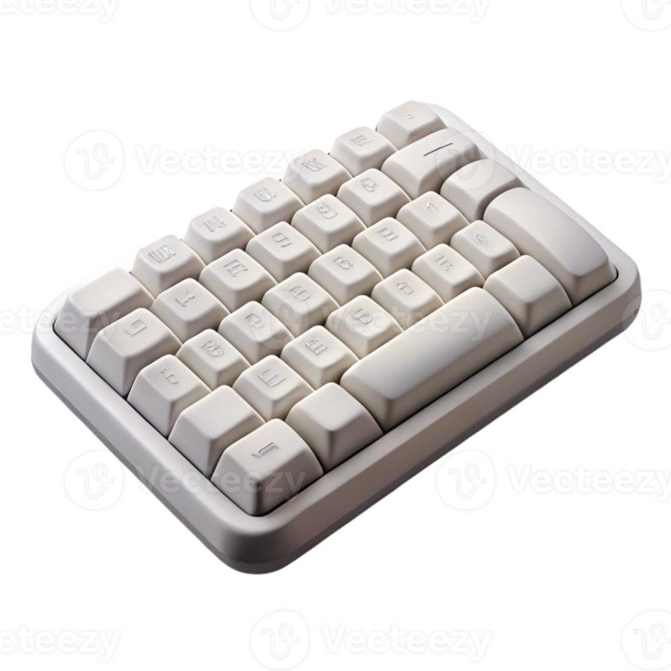 magnificent rustic White Wireless Keyboard for Online Work Cutout detailed png