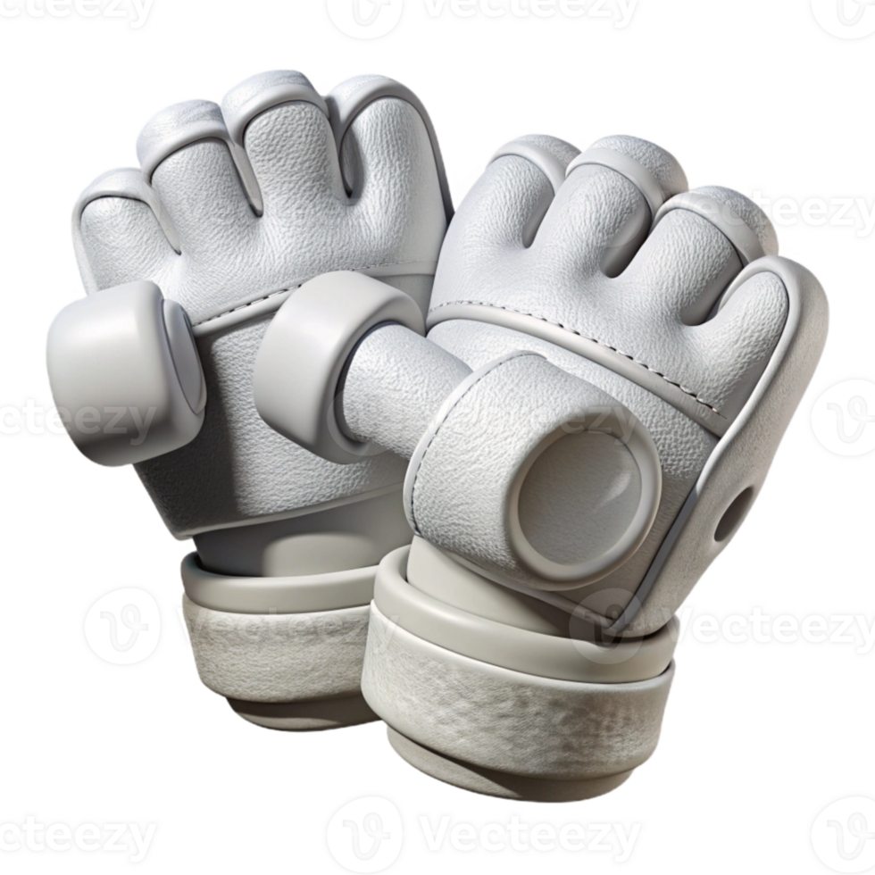 extraordinary abstract White Weightlifting Gloves Close Up Isolated png