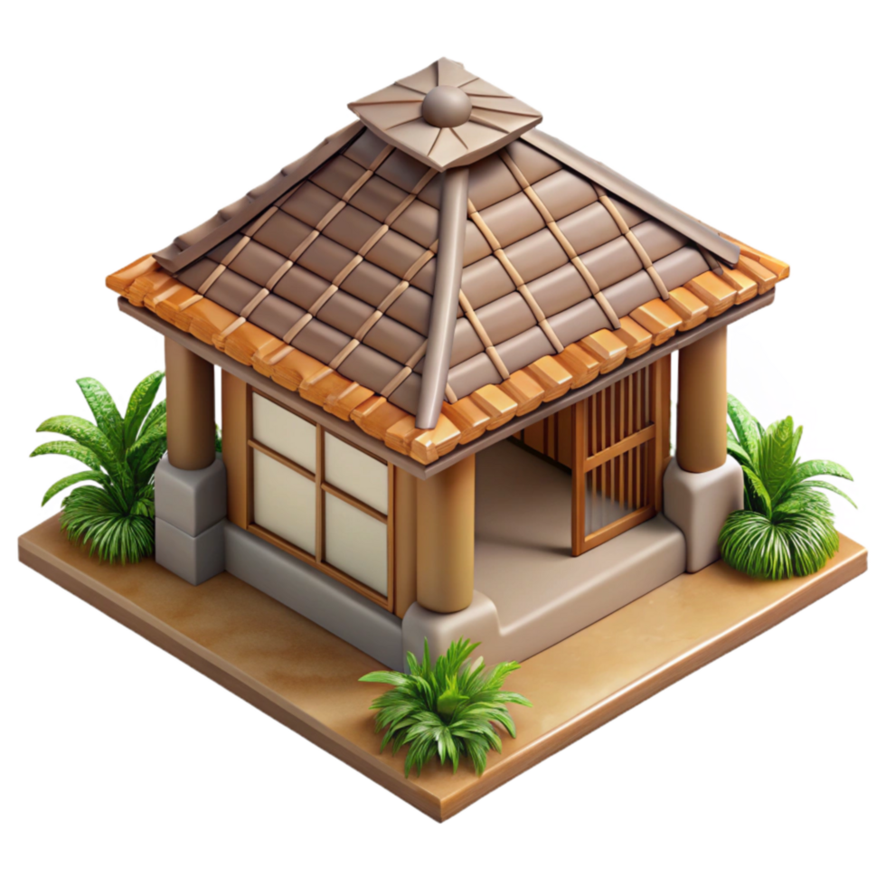 magnificent modern Wildlife Rehab Center Roof View Cutout original png