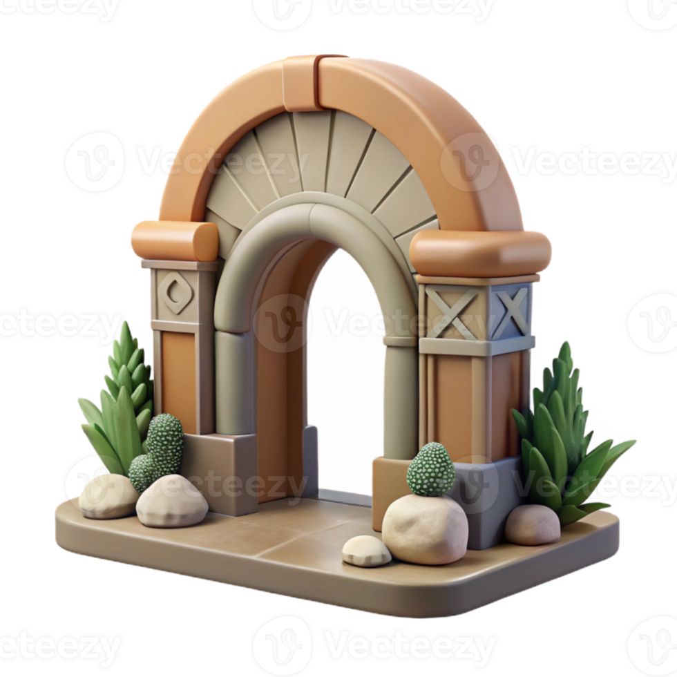 magnificent rustic Wildlife Rehabilitation Center Entrance Cutout authentic png