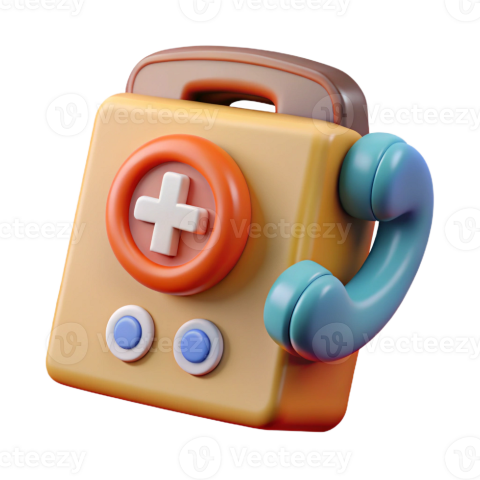 dramatic contemporary Wildlife Rescue Phone with Emergency Number Isolated original png