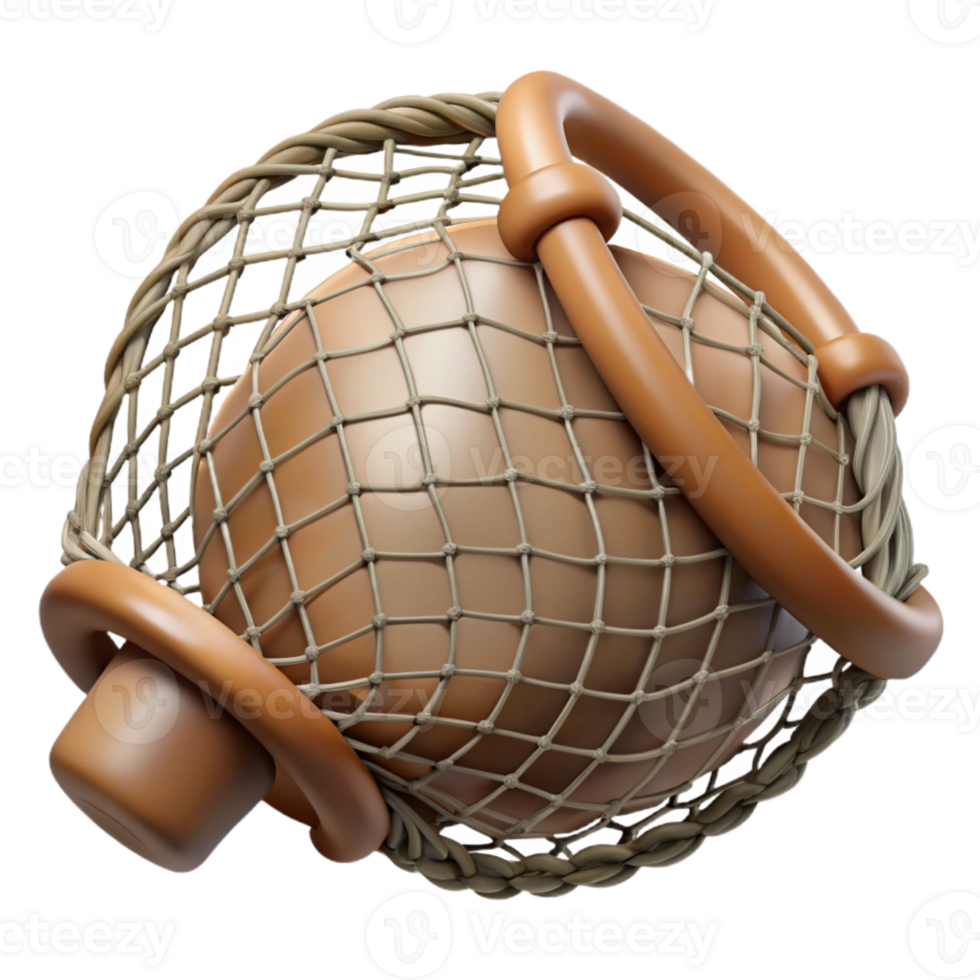 serene artistic Wildlife Rescue Net Close Up Transparent Background premium png