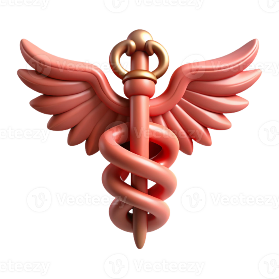 beautiful modern Wildlife Rescue Symbol Caduceus Design Transparent Cutout exclusive png