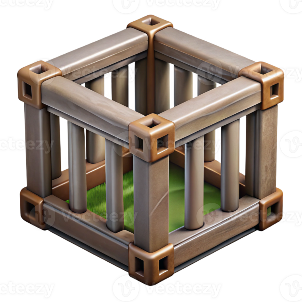 dramatic classic Wildlife Rescue Transport Crate Metal Bars Cutout authentic png