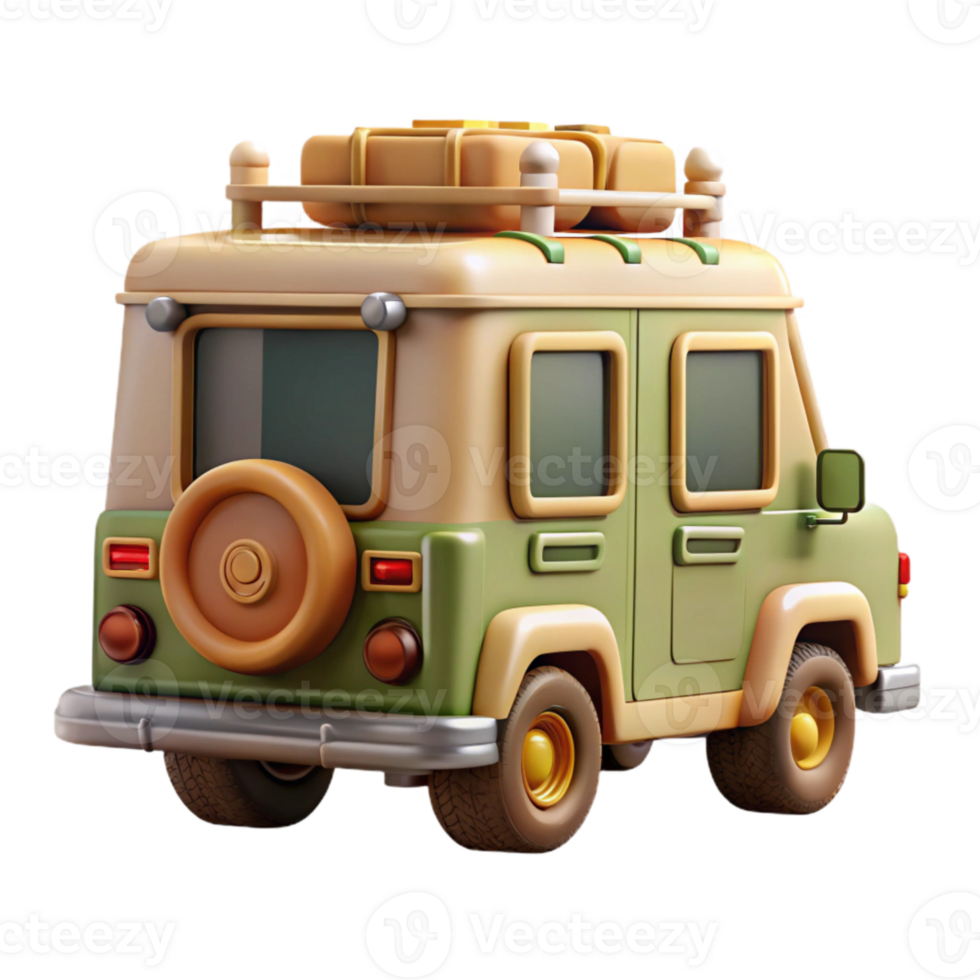 extraordinary classic Wildlife Rescue Vehicle Rear View Transparent Cutout genuine png