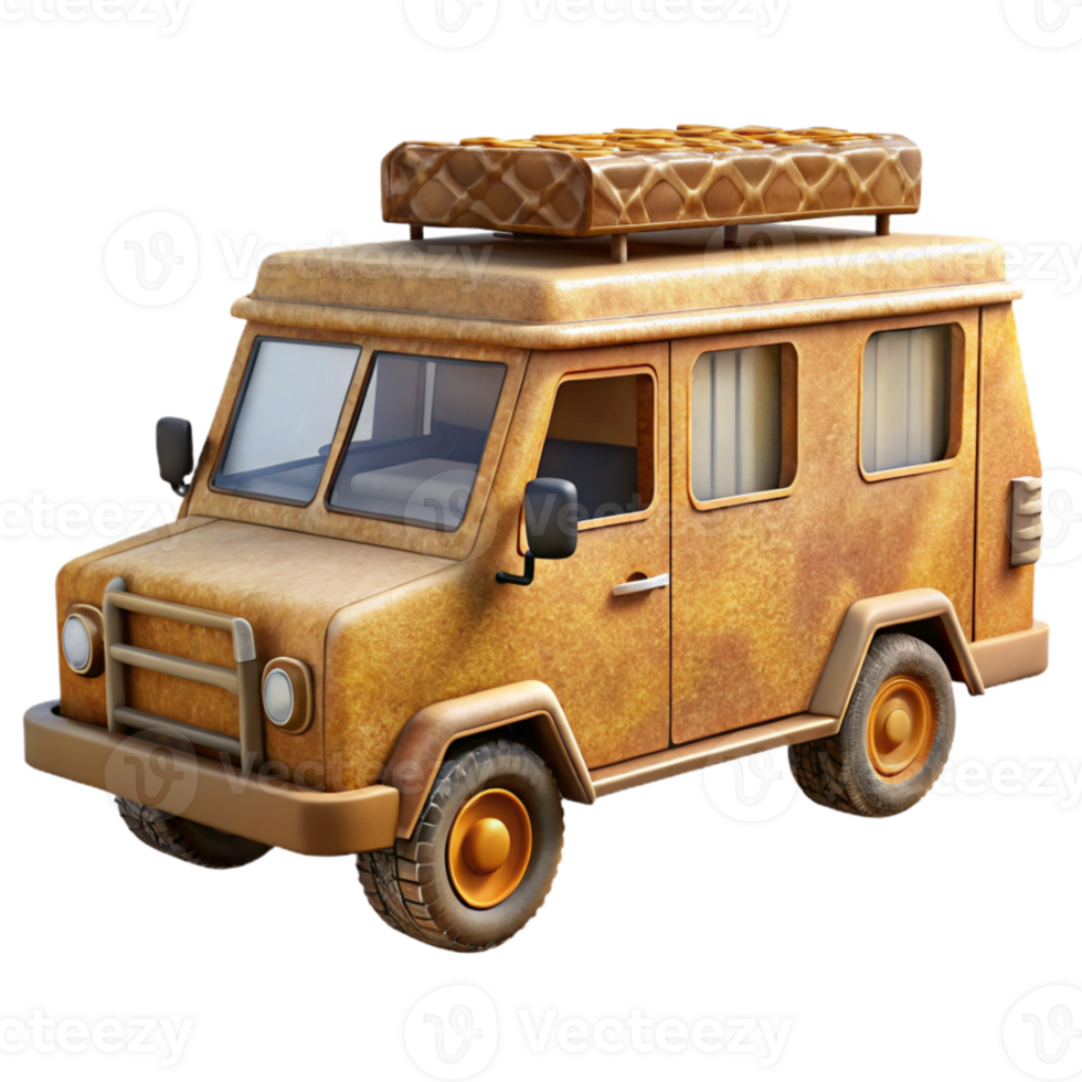 stunning minimalist Wildlife Rescue Vehicle Side View Transparent Background high quality png